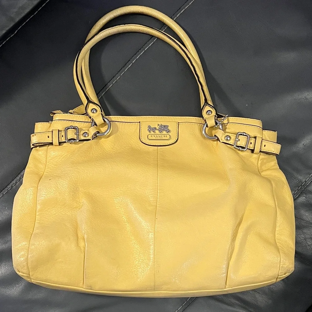 Coach Kara Carryall yellow bag